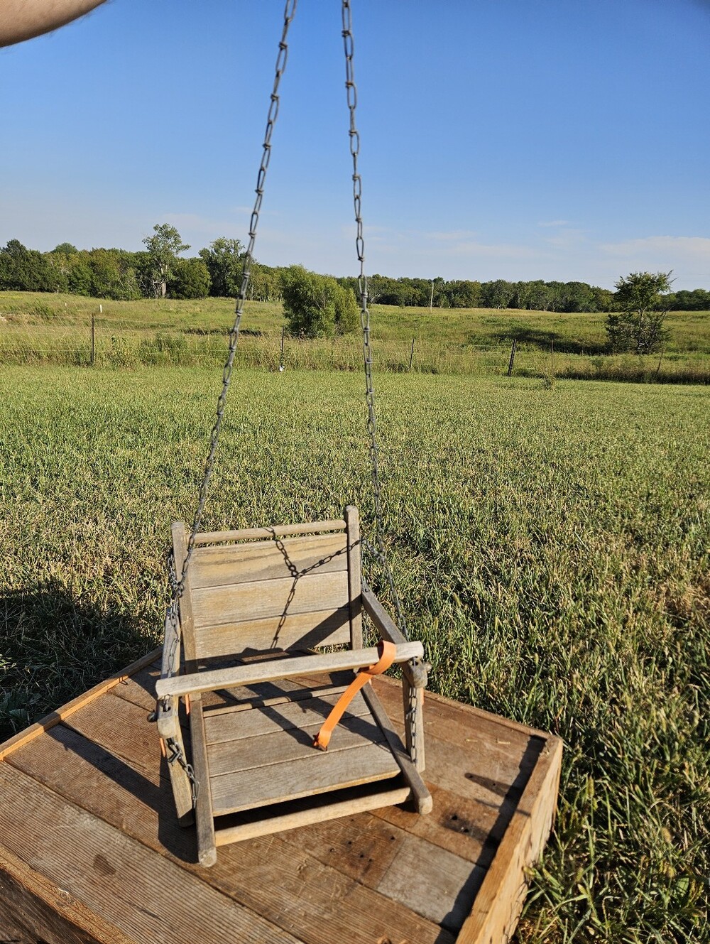 Vintage Wood Child Swing Seat Antique Primitive Farmhouse Tree Porch Decor